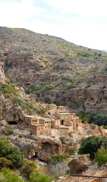 Abandoned village of Wadi Bani Habib