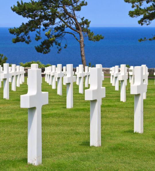 American war cemetery near Omaha Beach