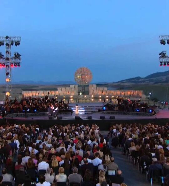 Andrea Bocelli in concert at Teatro del Silenzio