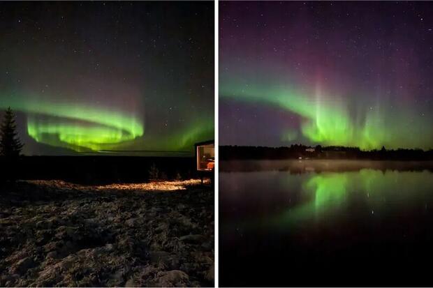 Northern Lights at Arctic Lumo Resort, Kuusamo, Finland