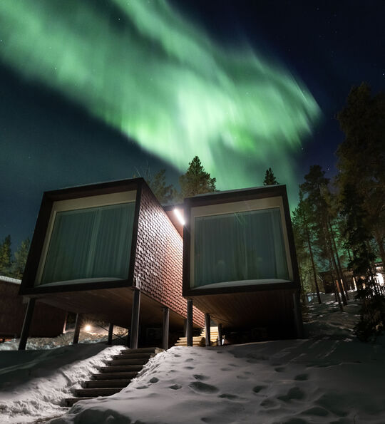 Northern Lights at Arctic TreeHouse Hotel
