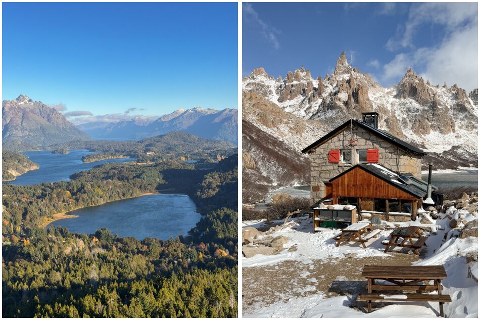 View from Cerro Campanario and Refugio Frey near Bariloche, Argentine Patagonia View from Cerro Campanario and Refugio Frey near Bariloche, Argentine Patagonia