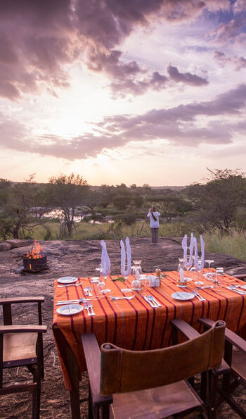 Bush breakfast, Elewana Serengeti Migration Camp