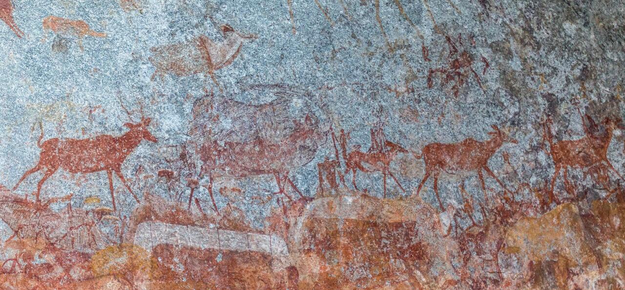 Prehistoric Bushman rock art