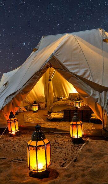 Canvas Club luxury tents in Wahiba Sands