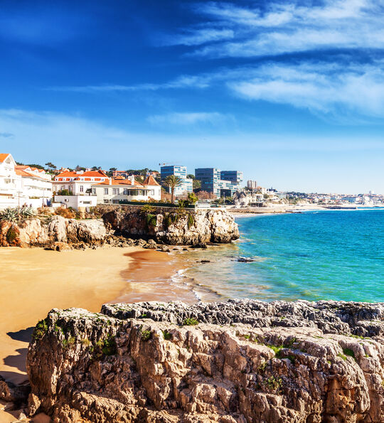 Golden beaches along the Portuguese Riviera