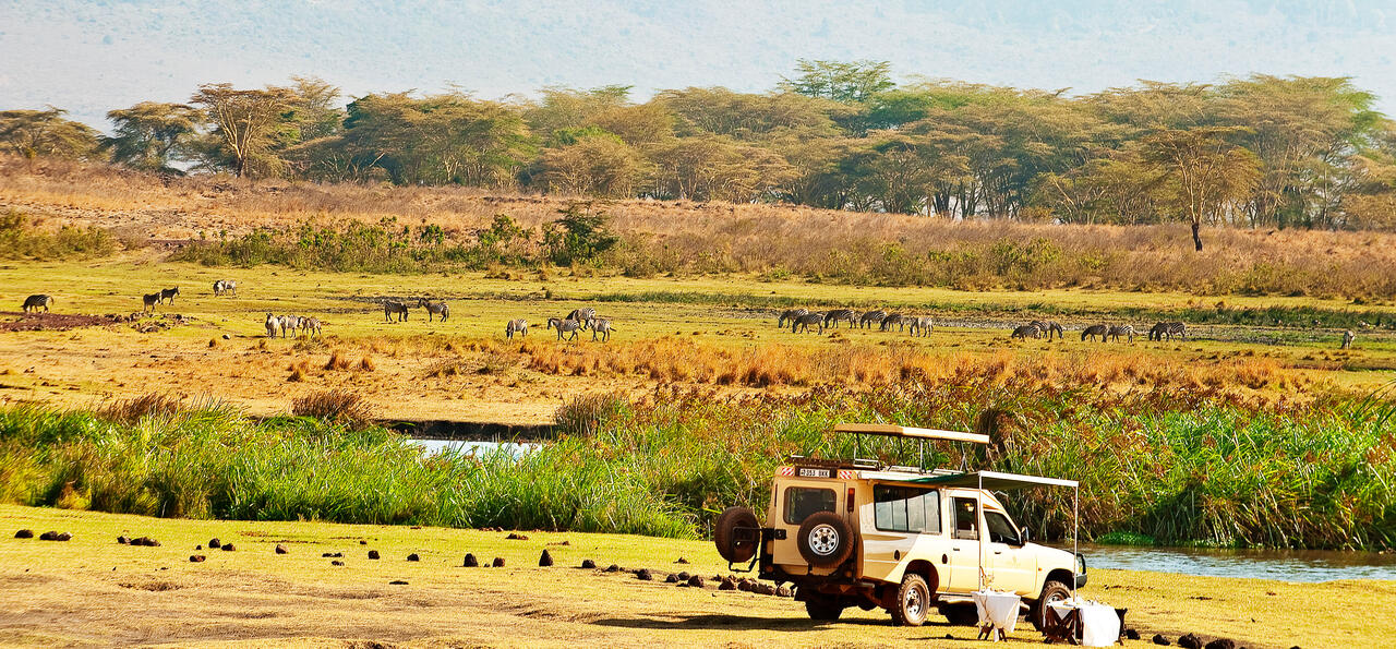 Crater floor lunch, Elewana The Manor at Ngorongoro