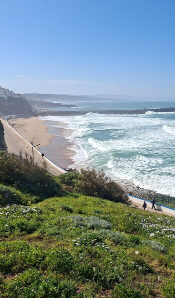 View of Ericeira and the World Surfing Reserve in Portugal