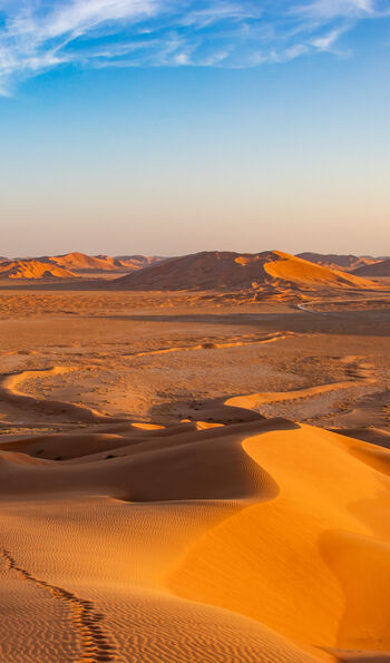 Dunes in Rub al Khali desert or "Empty Quarter"