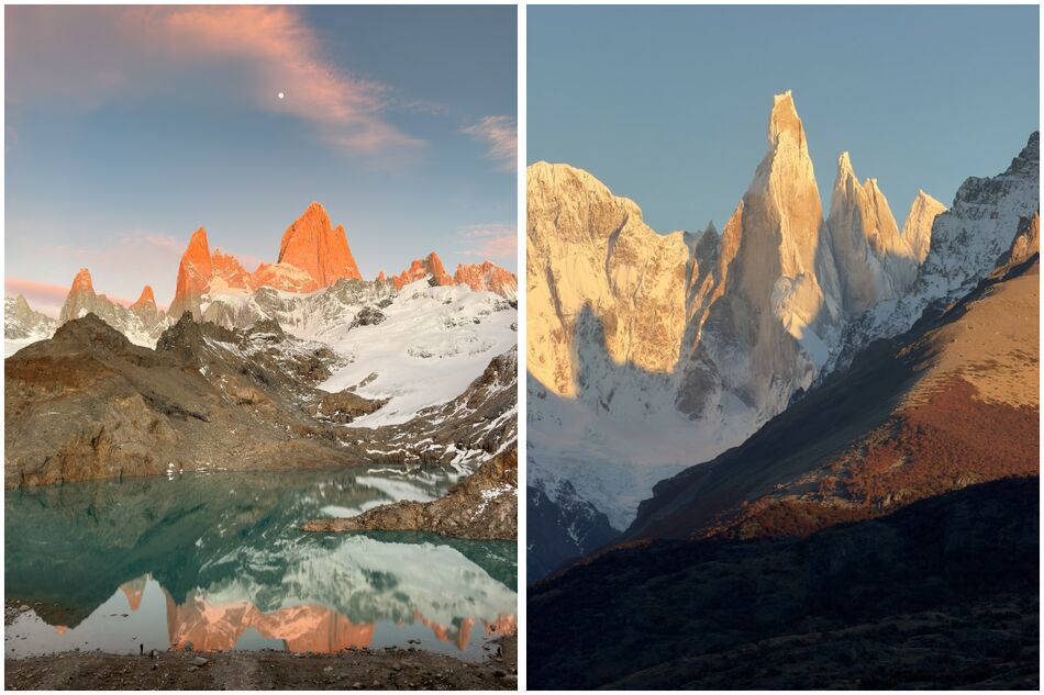 Mount Fitz Roy and Cerro Torre, El Chaltén, Argentina Mount Fitz Roy and Cerro Torre, El Chaltén, Argentina