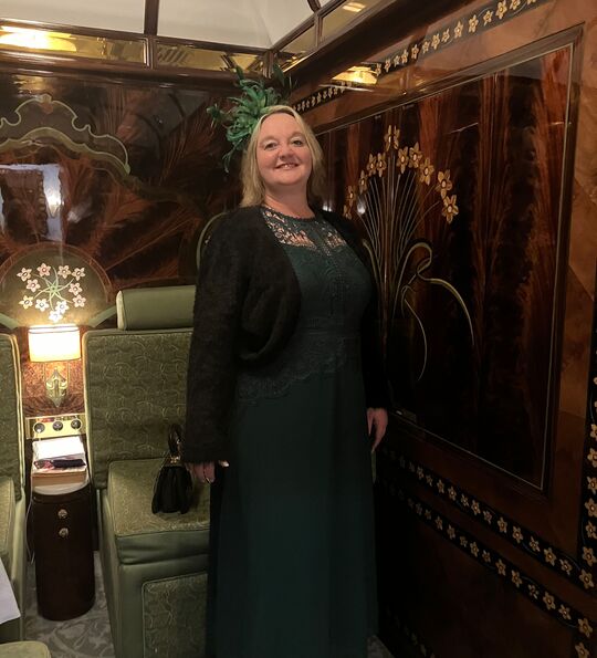 Ready for an evening in the bar car