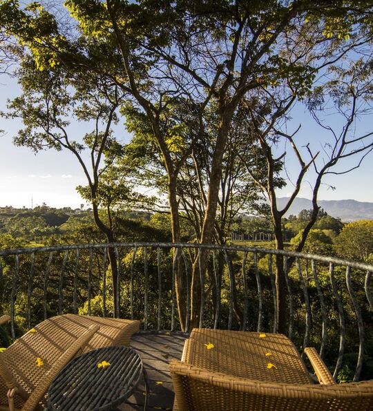 View from Finca Rosa Blanca in Costa Rica's Central Valley