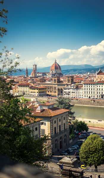 The train visits Florence a few times annually