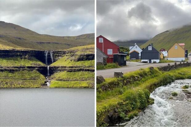 Fossá waterfall & Gjógv, Faroe Islands