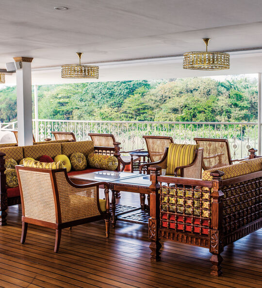 Upper deck on Ganges Voyager II