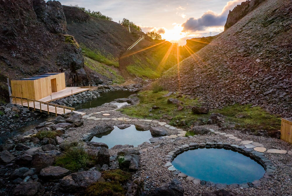 Húsafell Canyon Baths, Silver Circle Húsafell Canyon Baths, Silver Circle