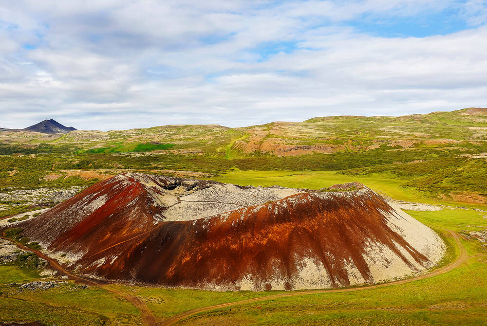 Grábrók crater, Silver Circle Grábrók crater, Silver Circle