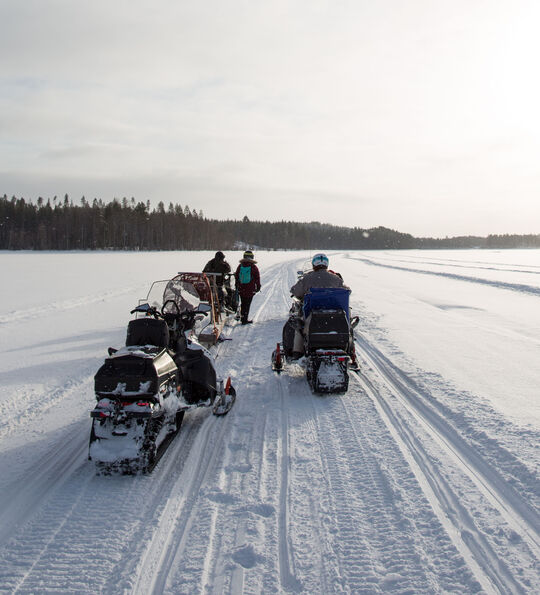 Snowmobiling at Brandon Lodge