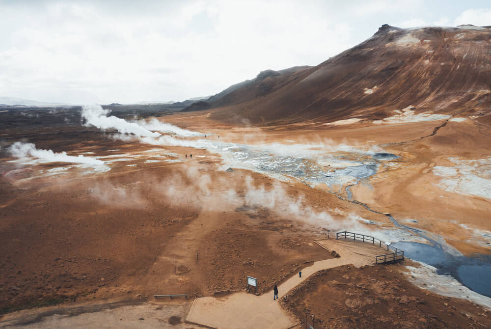 Hverir Geothermal Area, Diamond Circle Hverir Geothermal Area, Diamond Circle
