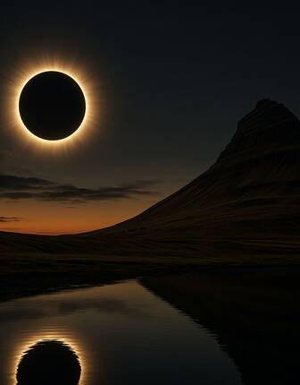 Iceland solar eclipse
