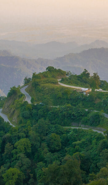 Jungle-carpeted hills of Assam