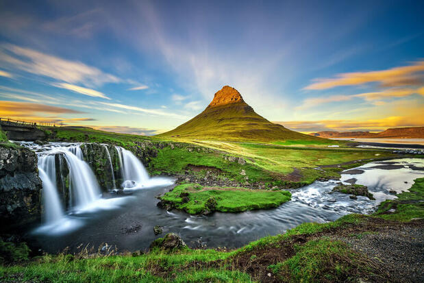 Mount Kirkjufell in Iceland's Snaefellsnes Peninsula