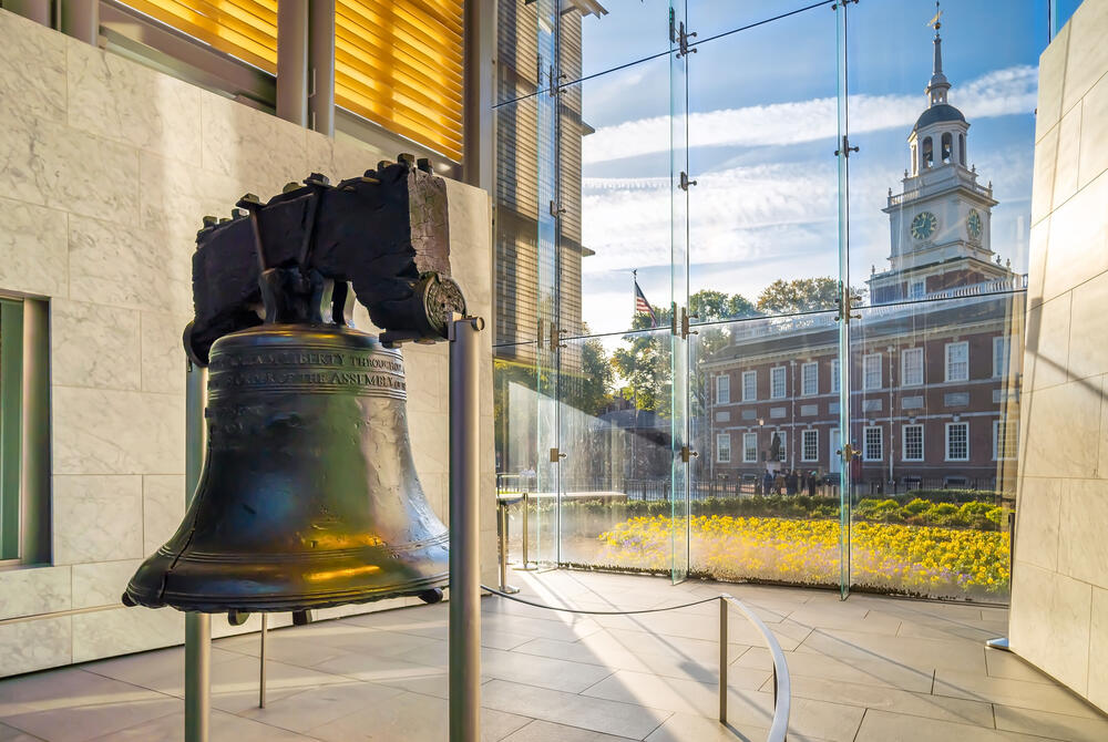 The Liberty Bell, Philadelphia Close up of the Liberty Bell, on display in Philadelphia, Pennsylvania