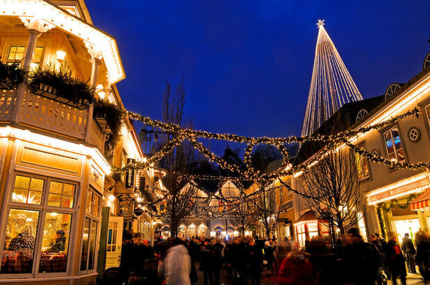 Christmas at Liseberg amusement park, Gothenburg, Sweden