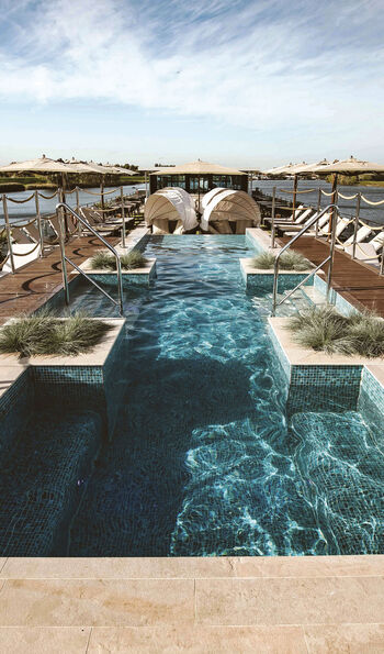 Sun deck on MS Andorinha