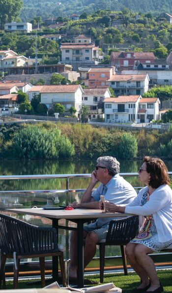 Sun deck on MS Andorinha