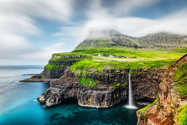 Múlafossur waterfall, Faroe Islands