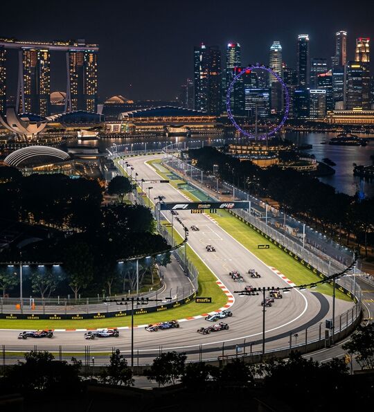 Impression of the Marina Bay Circuit in Singapore