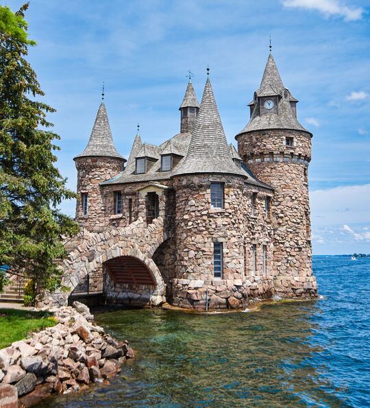 Medieval castle on Hart Island