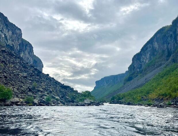 Alta Canyon in Arctic Norway