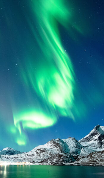 Northern Lights in Lofoten Islands, Norway