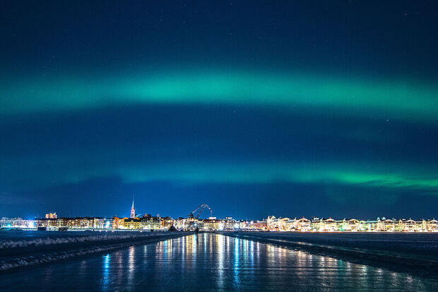Northern Lights over Luleå, Swedish Lapland