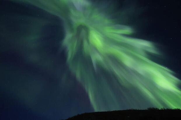 Northern Lights explosion over Alta, Norway