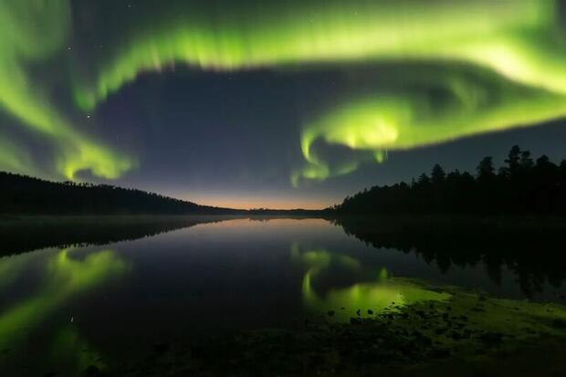 Northern Lights near Inari, Finnish Lapland