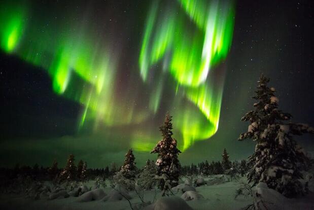 Northern Lights near Saariselkä, Finnish Lapland