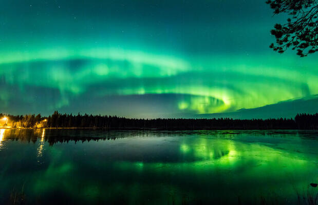 Autumn aurora in Finnish Lapland Autumn aurora in Finnish Lapland