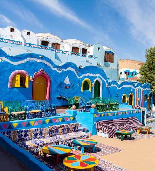 Nubian houses in Aswan