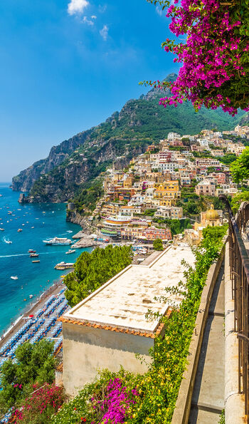 The charming town of Positano