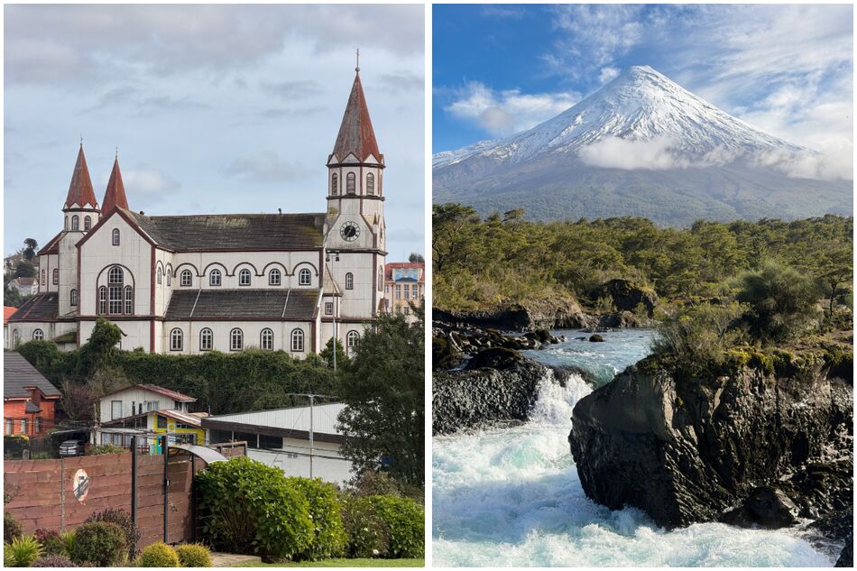 Puerto Varas and Osorno Volcano in Chile's Lake District Puerto Varas and Osorno Volcano in Chile's Lake District