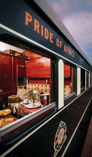 The elegant Pullman carriages of South Africa's Rovos Rail