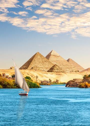Pyramids and the Nile