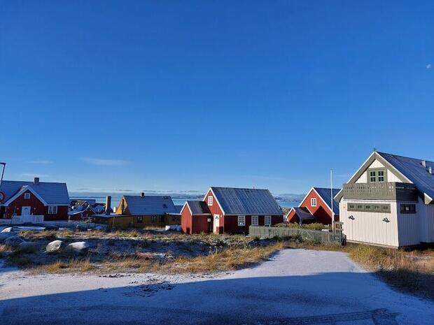 Colourful houses of Nuuk, Greenland Colourful houses of Nuuk, Greenland