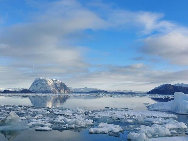 Nuuk fjord Icebergs on the Nuuk fjord, Greenland