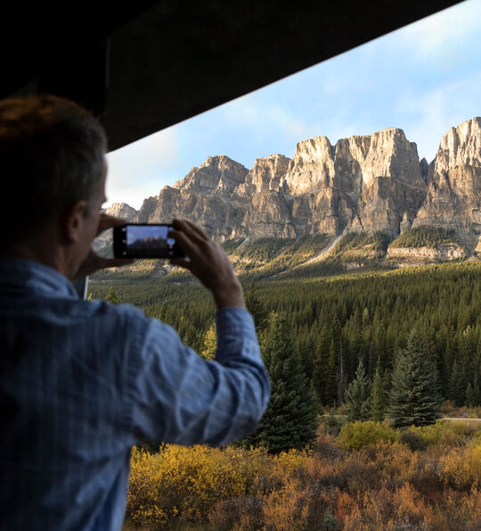 Onboard Rocky Mountaineer in the Canadian Rockies