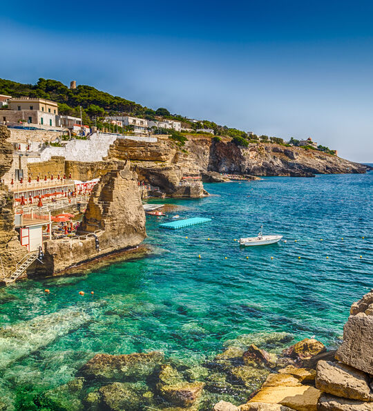 Salento's coast in Santa Cesarea Terme, Lecce