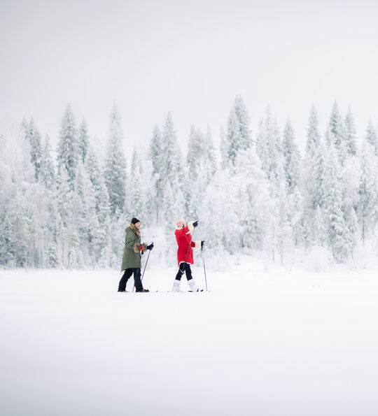 Snowshoeing in Finnish Lapland